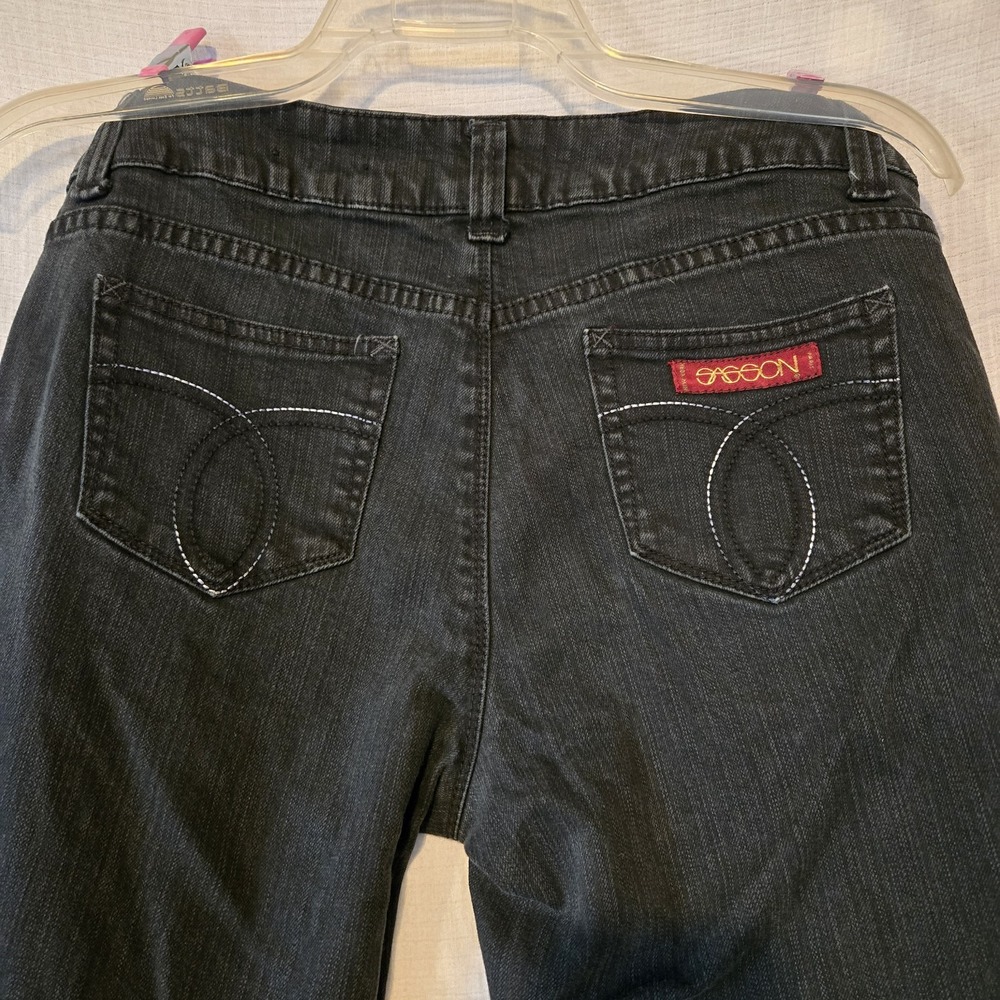 Vintage Sasson Jeans Ooh La La Straight Leg Hustle Women's 6 High‎ Waisted Black